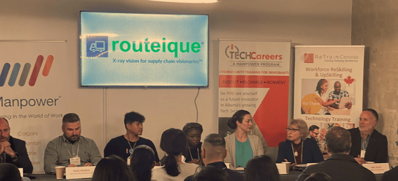Banner image of the Routeique at the Jumpstart Your Career Networking event